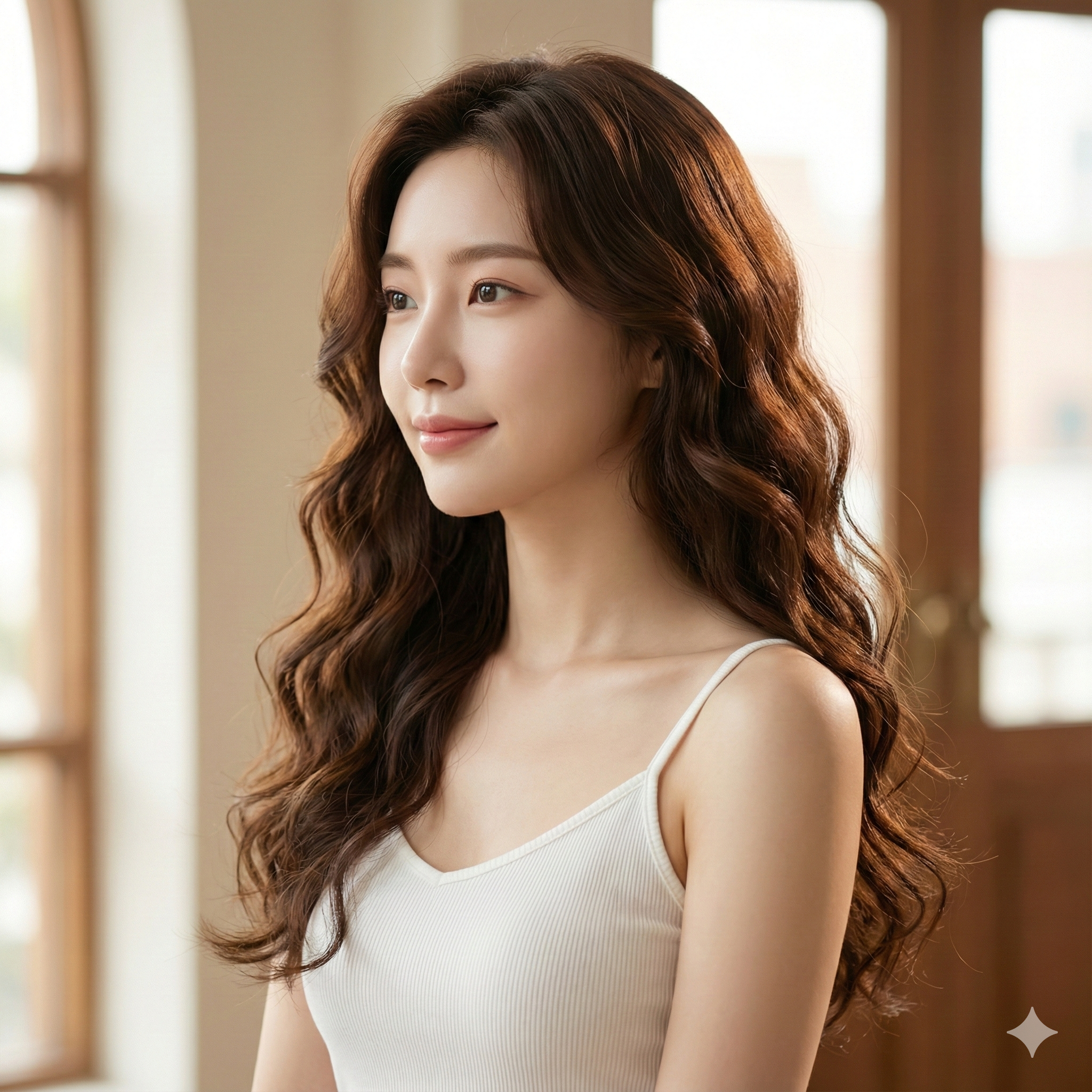 글래머러스 펌 롱 제품 이미지